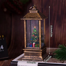 Luz Noturna Decorativa Natalina com Papai Noel e Boneco de Neve